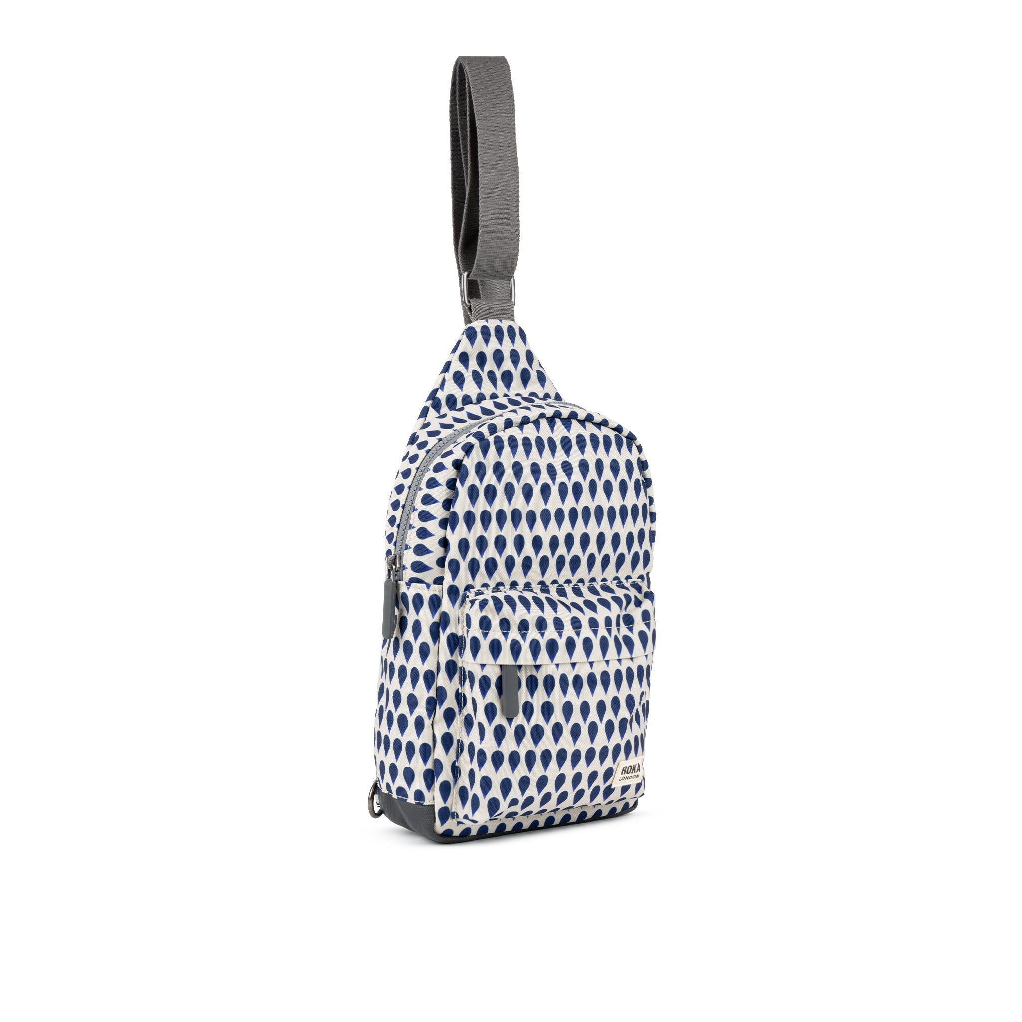 Willesden Sling Bag Large Recycled Canvas - Indigo Drop