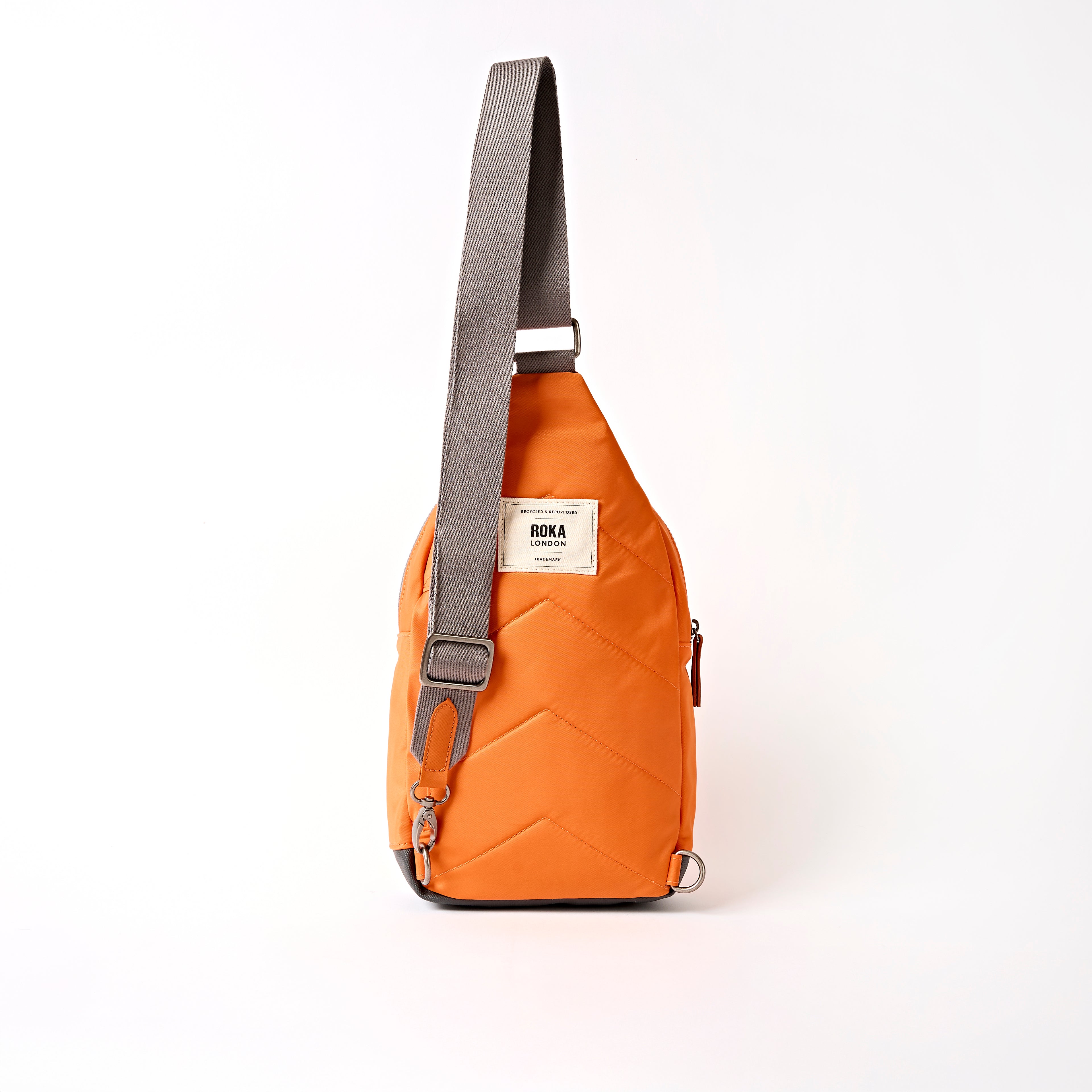 Willesden Sling Bag Large Recycled Nylon - Jaffa Orange