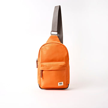 Willesden Sling Bag Large Recycled Nylon - Jaffa Orange