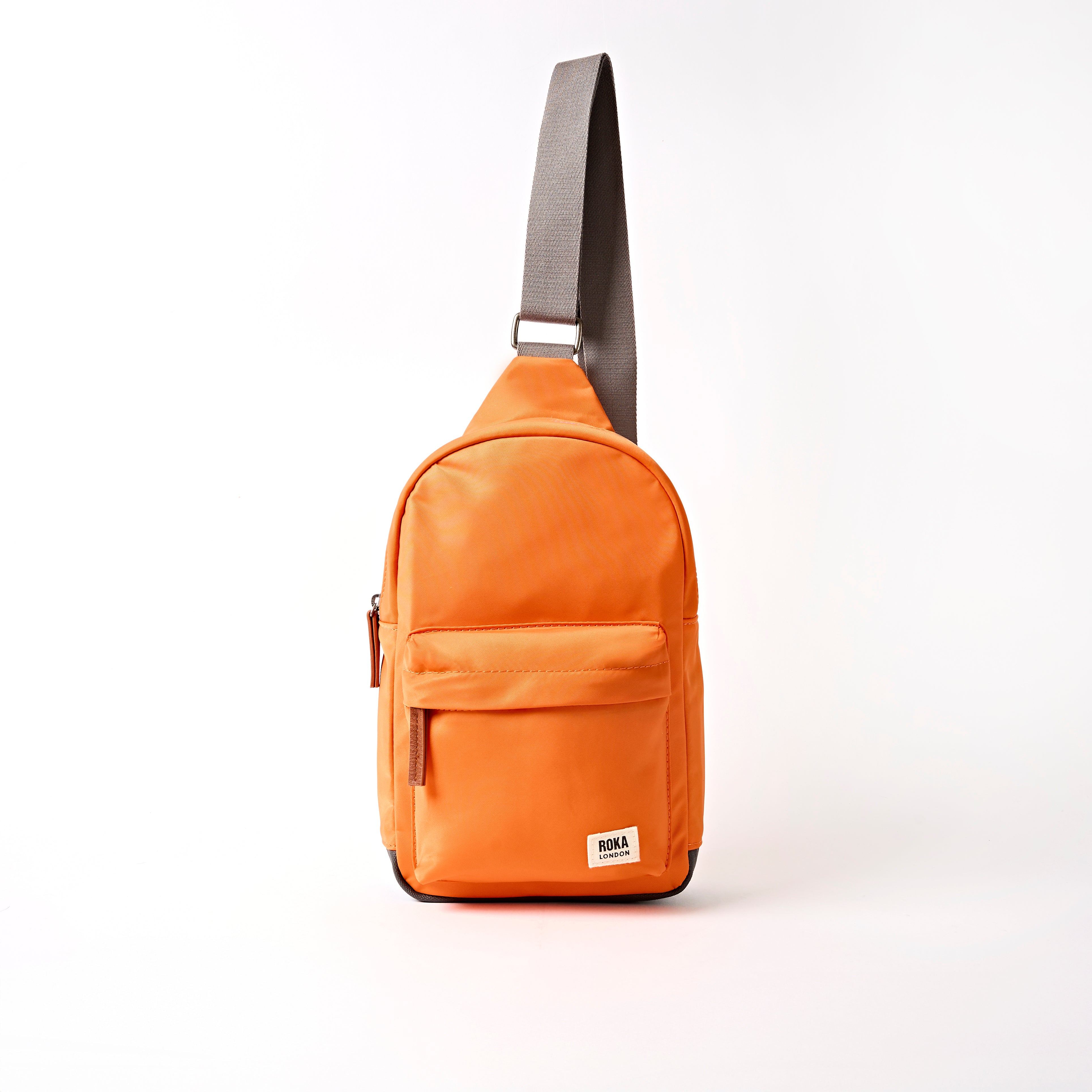 Willesden Sling Bag Large Recycled Nylon - Jaffa Orange