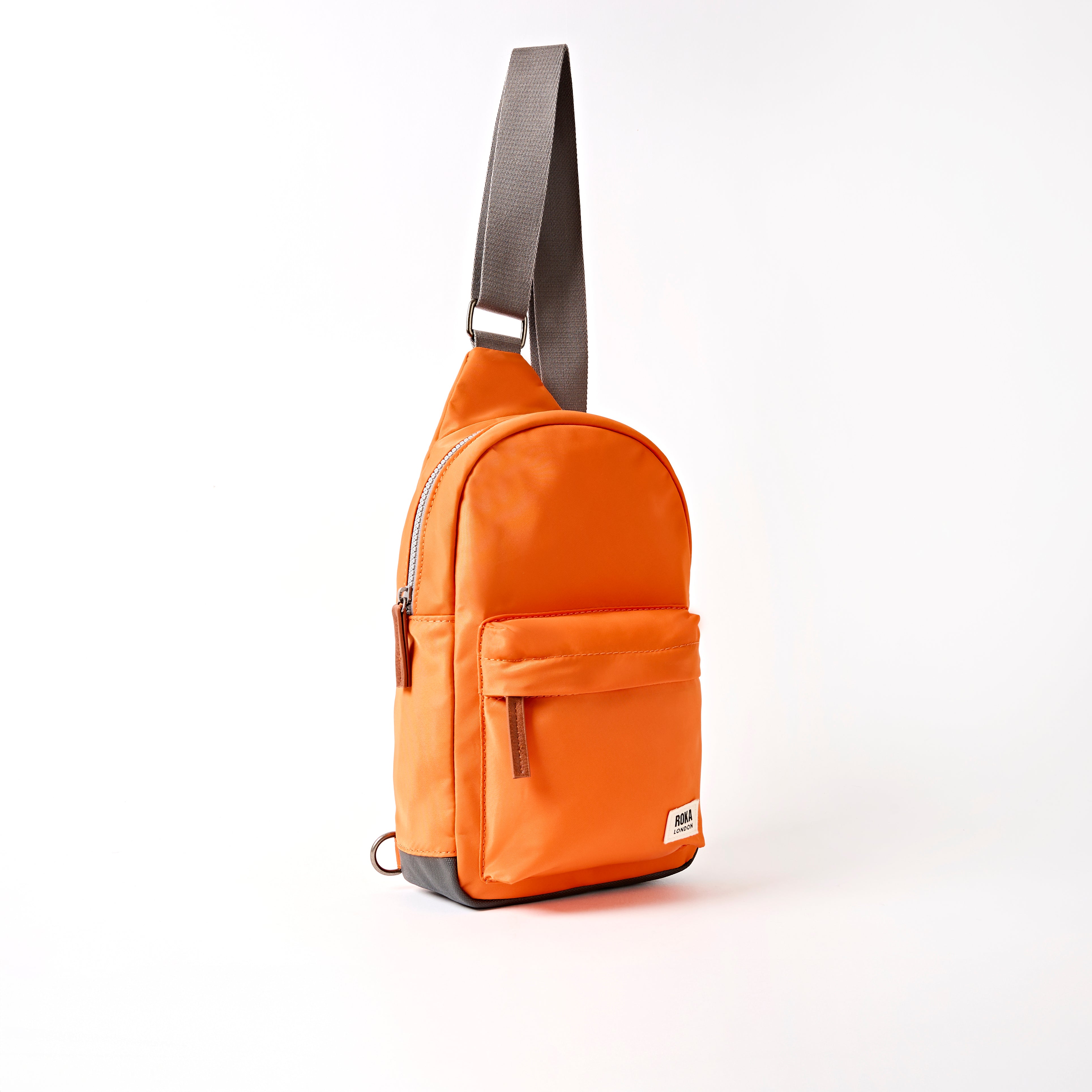 Willesden Sling Bag Large Recycled Nylon - Jaffa Orange