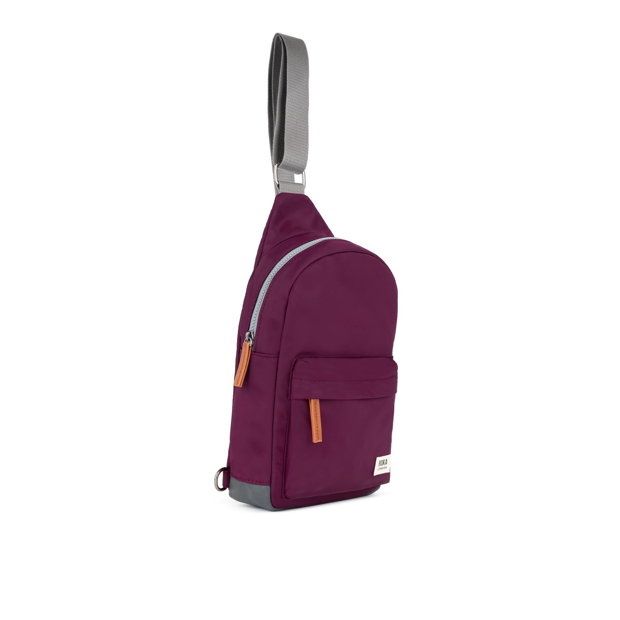 Willesden Sling Bag Large Recycled Nylon Ripstop - Royal Burgundy