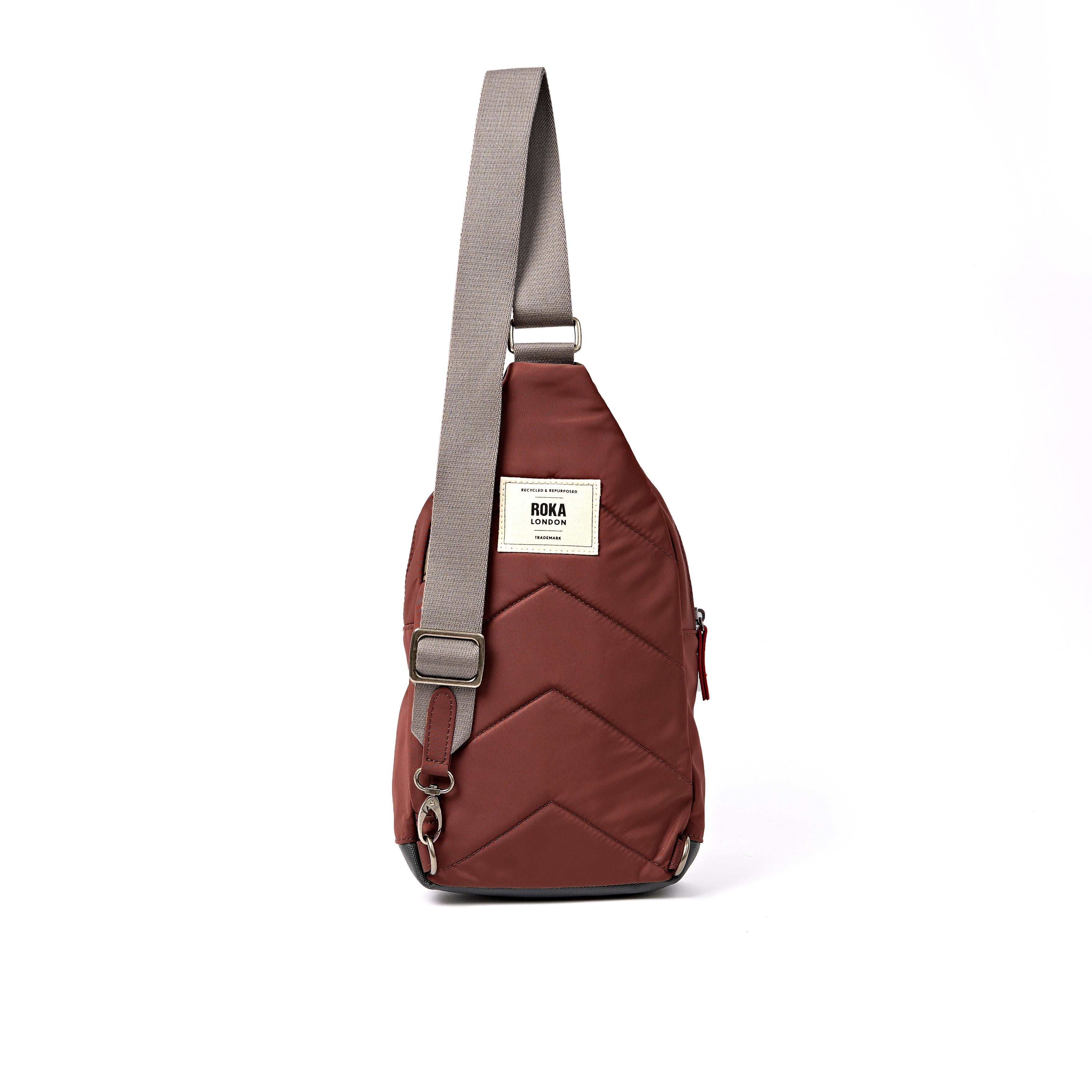 Willesden Sling Bag Large Recycled Nylon Ripstop - Rocky Road