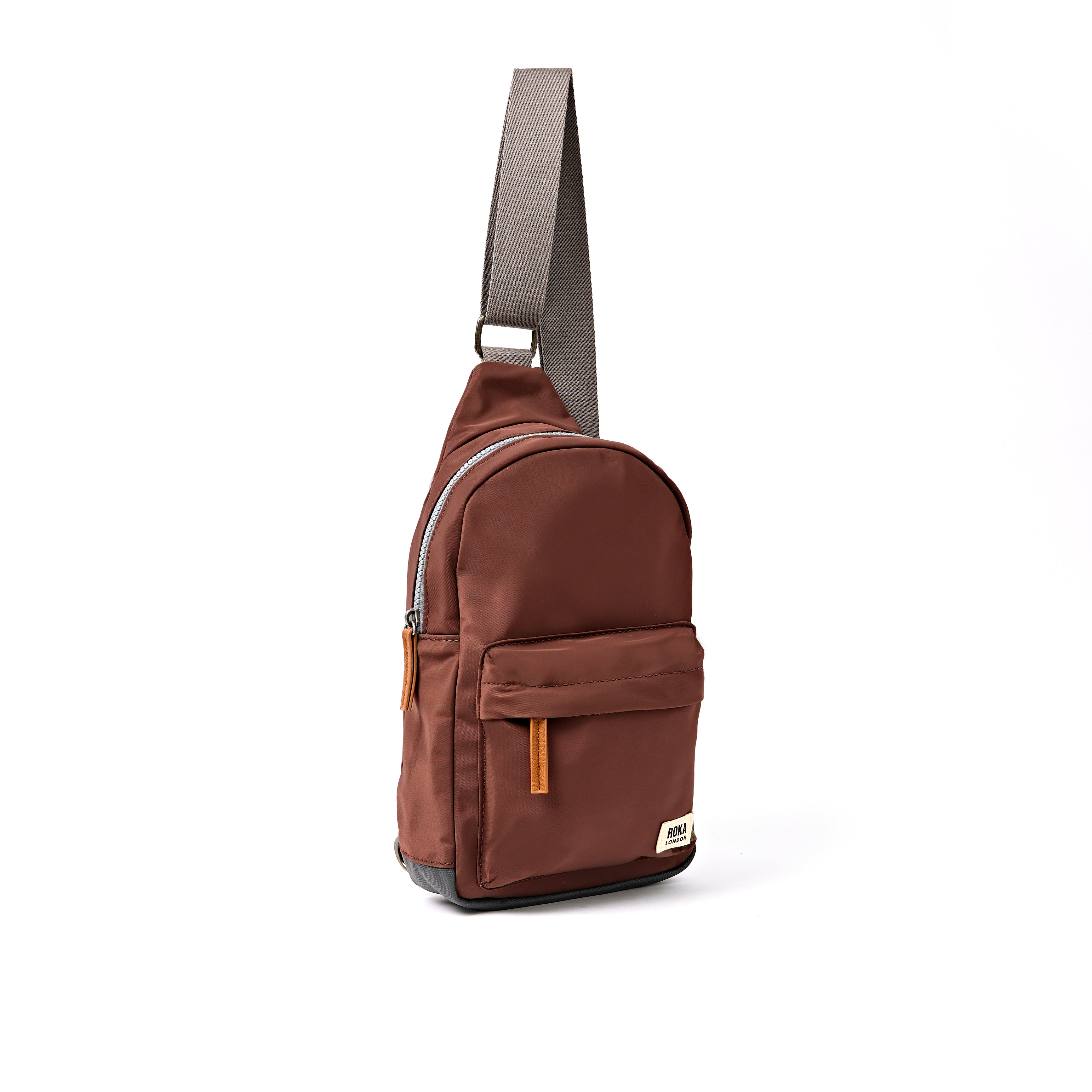 Willesden Sling Bag Large Recycled Nylon Ripstop - Rocky Road
