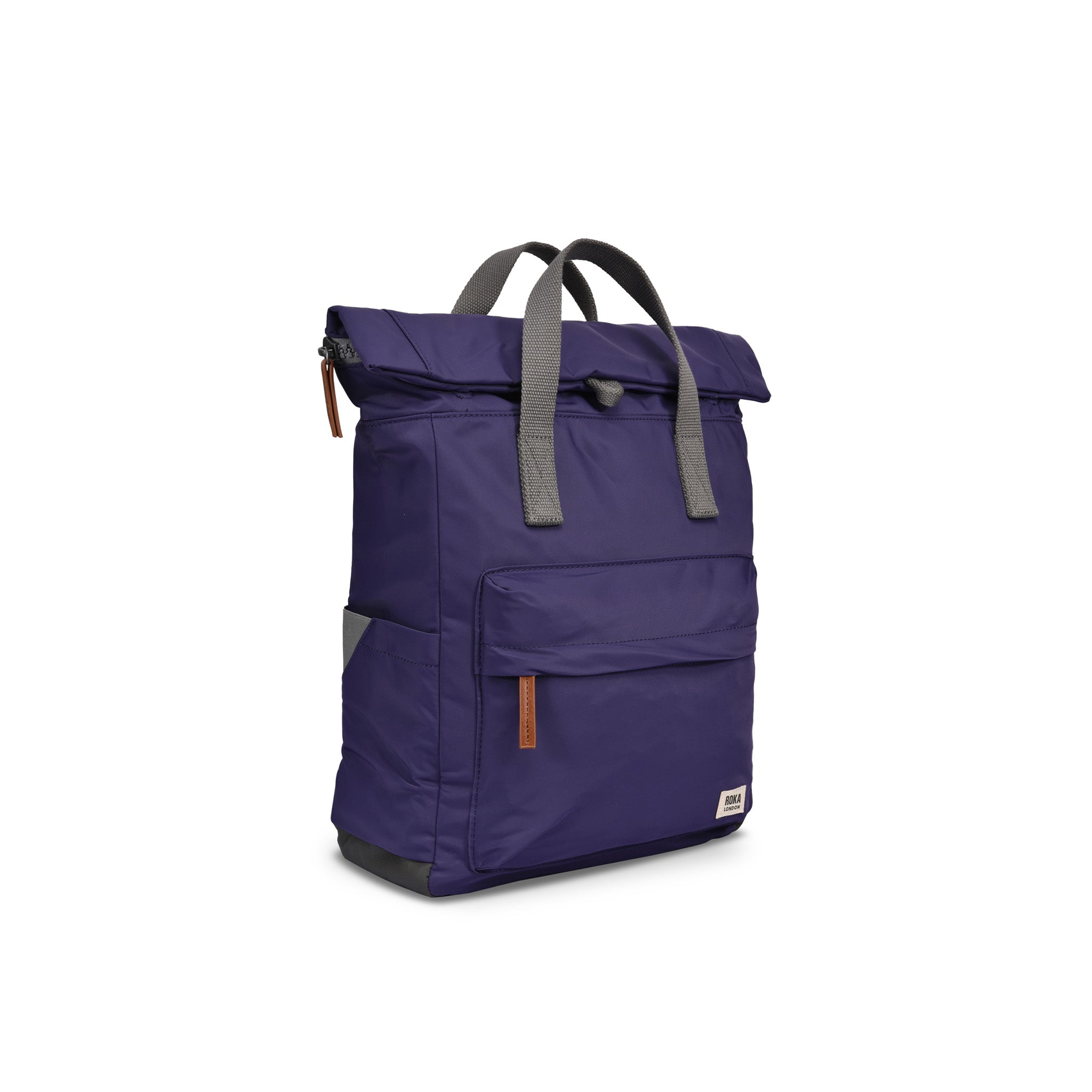 Canfield Roll Top Backpack Small Recycled Nylon - Mulberry