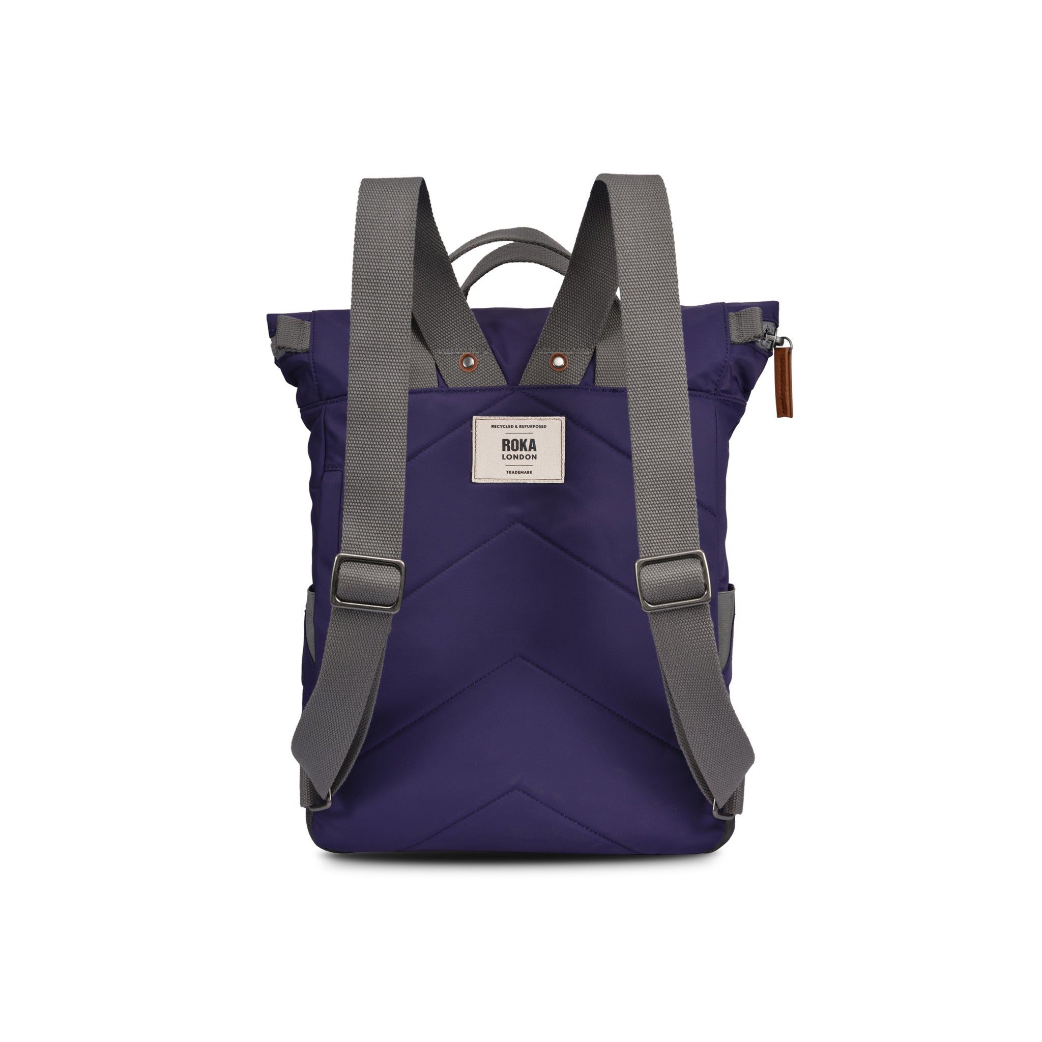 Canfield Roll Top Backpack Small Recycled Nylon - Mulberry