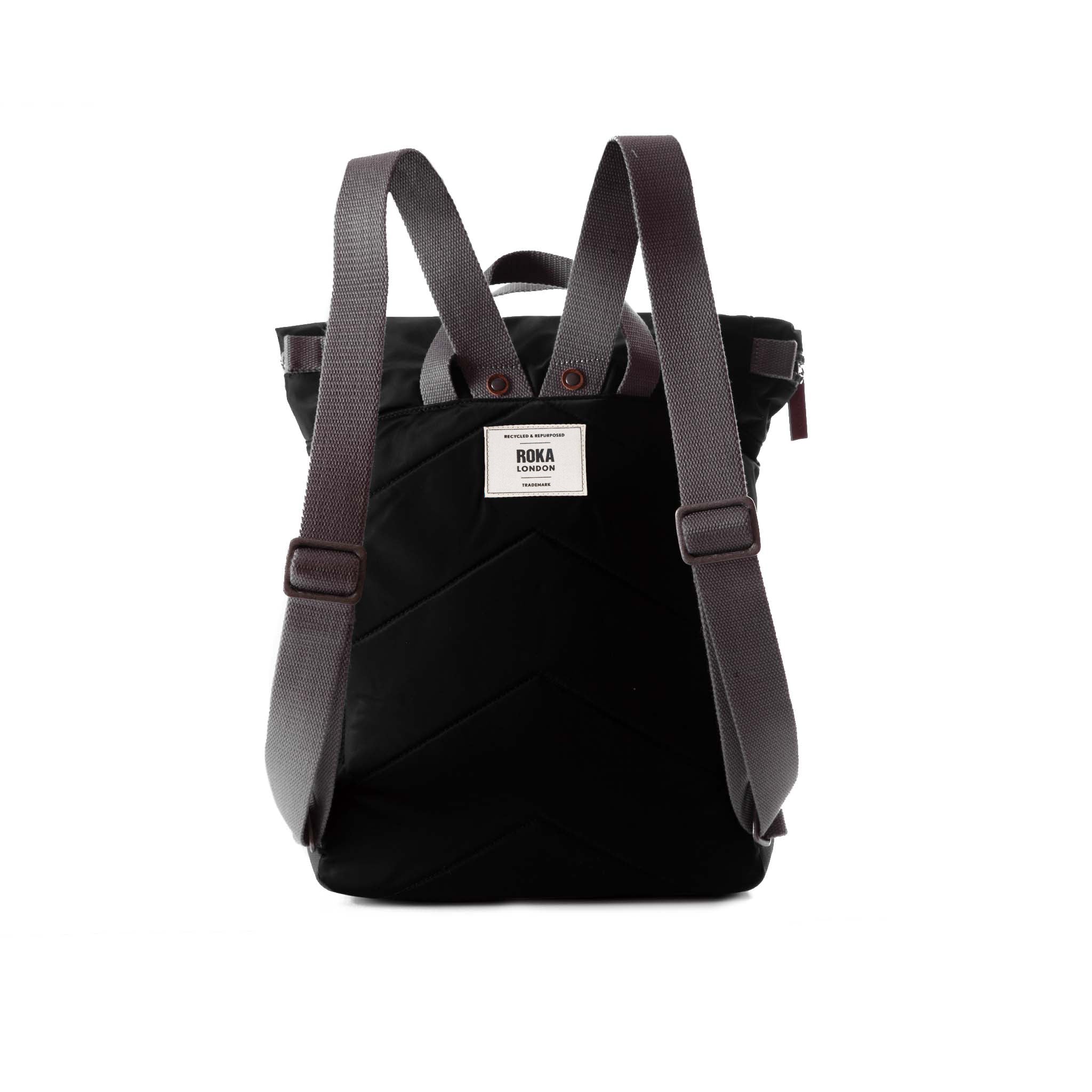 Canfield Roll Top Backpack Small Recycled Nylon - Black