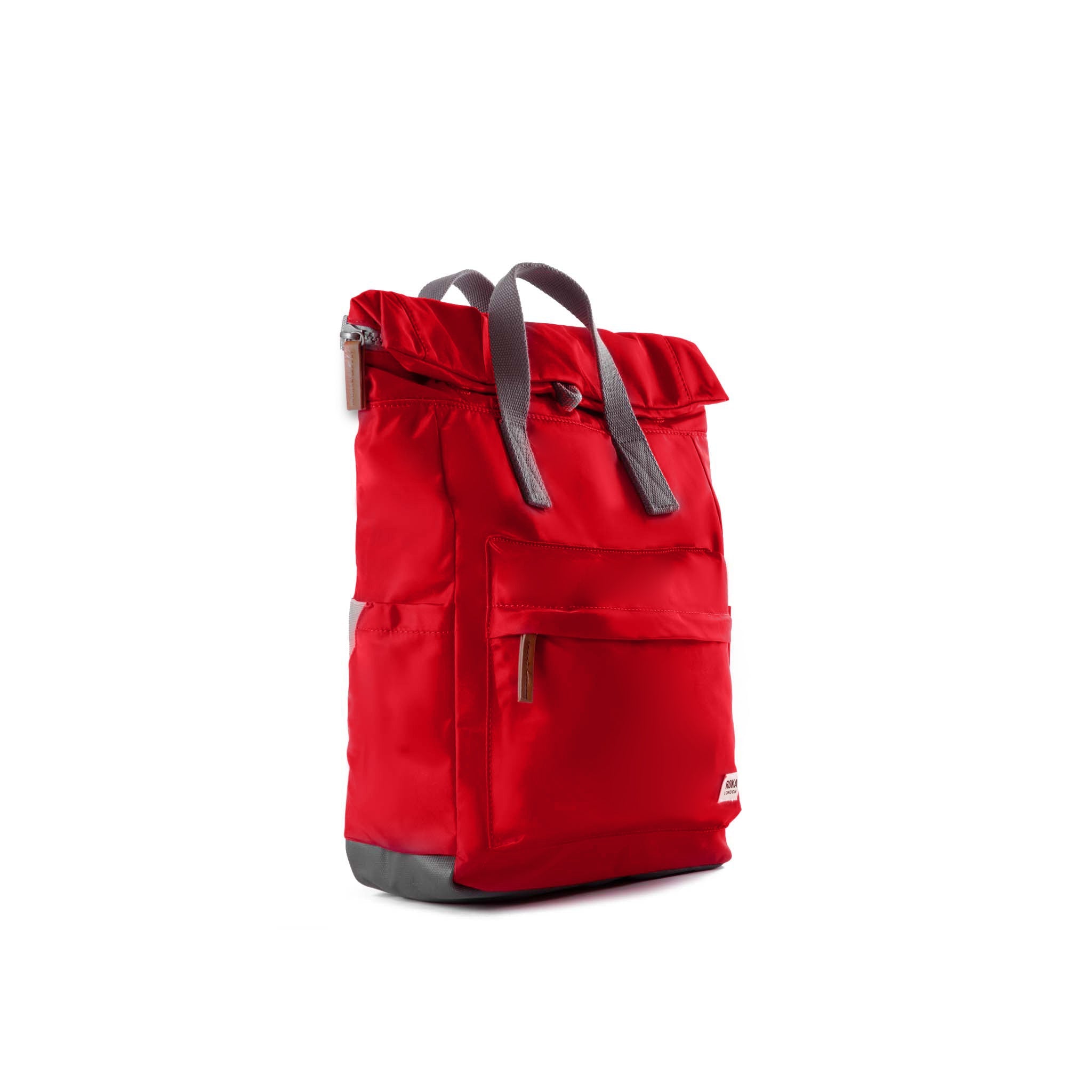 Canfield Roll Top Backpack Small Recycled Nylon - Cranberry