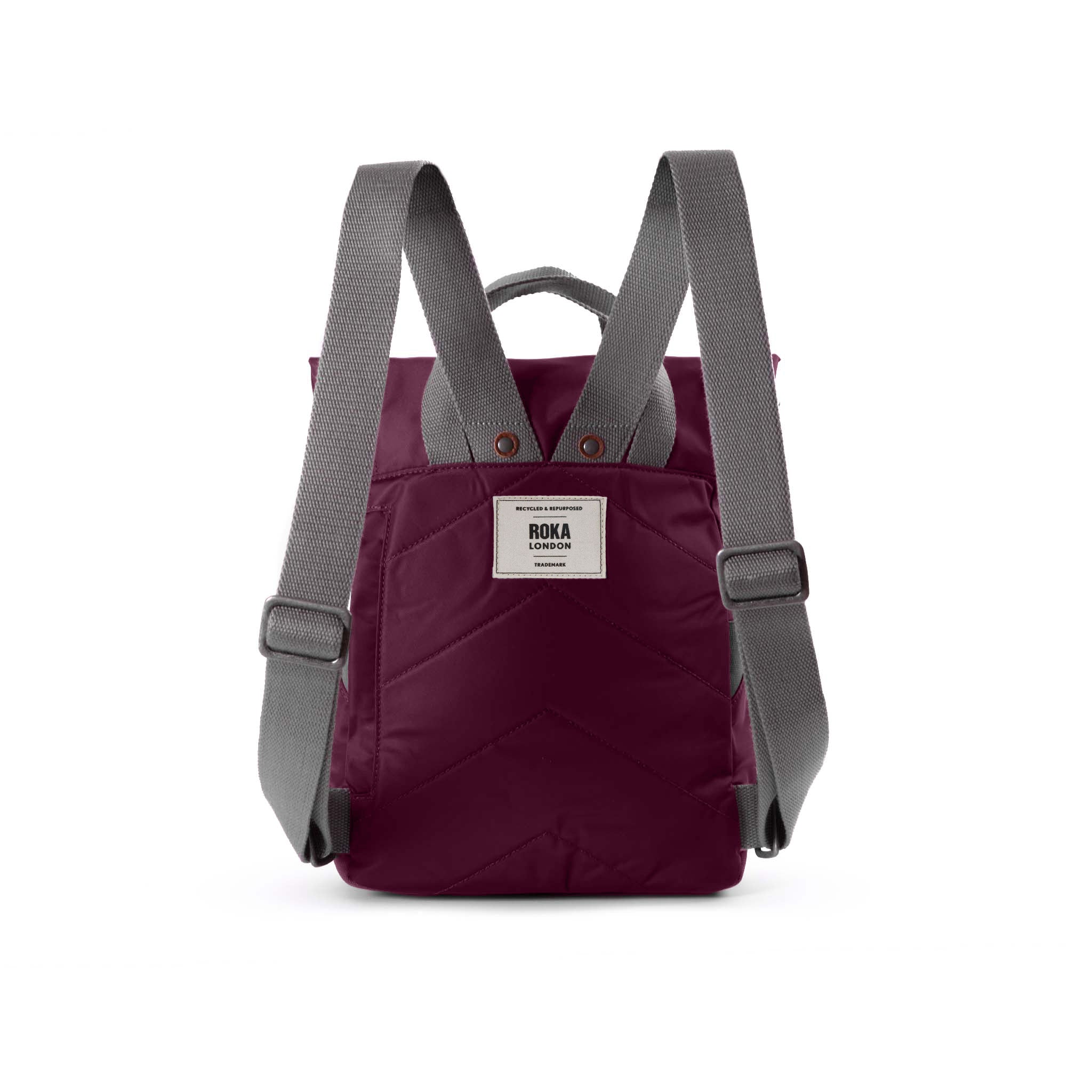 Canfield Roll Top Backpack Medium Recycled Nylon - Plum