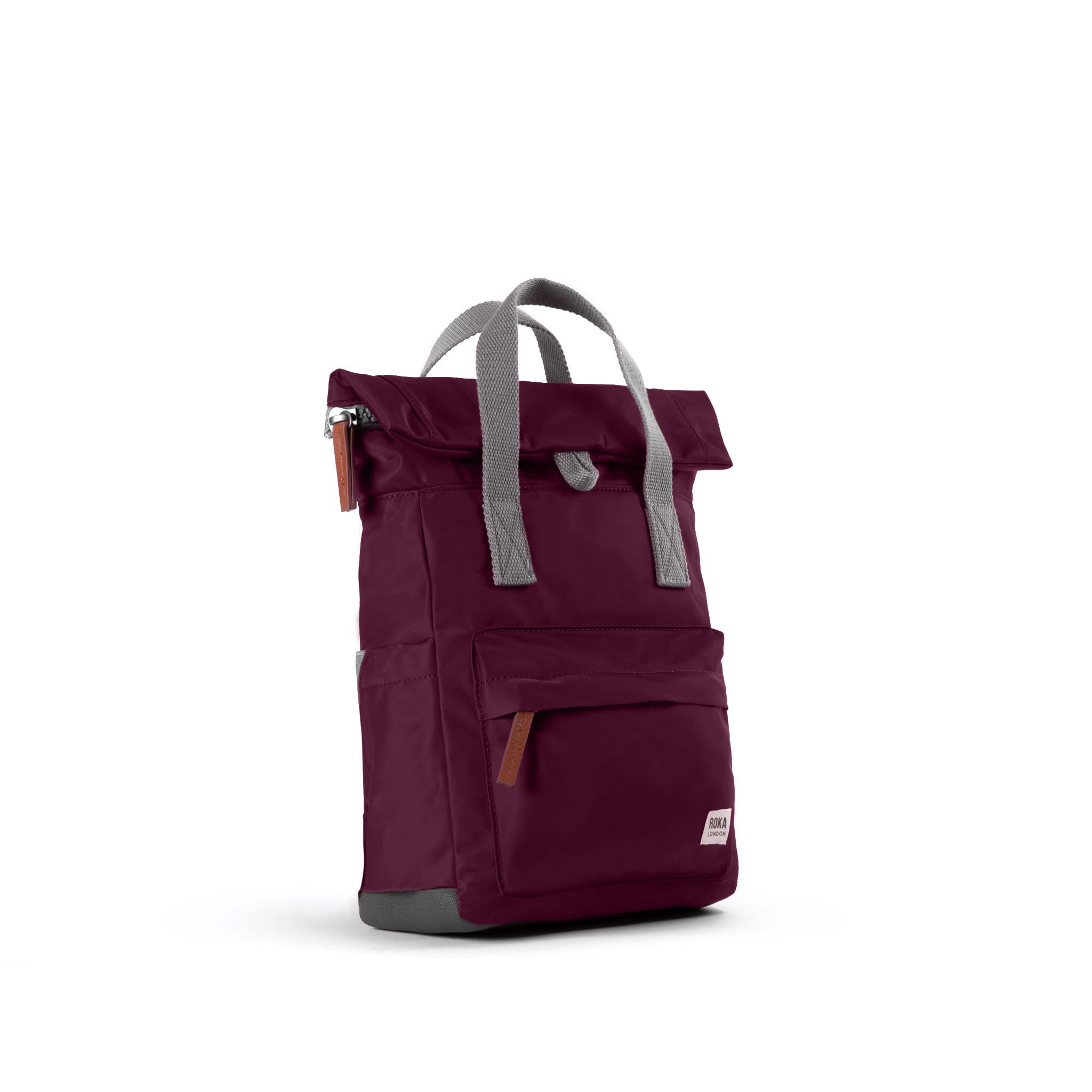 Canfield Roll Top Backpack Small Recycled Nylon - Plum