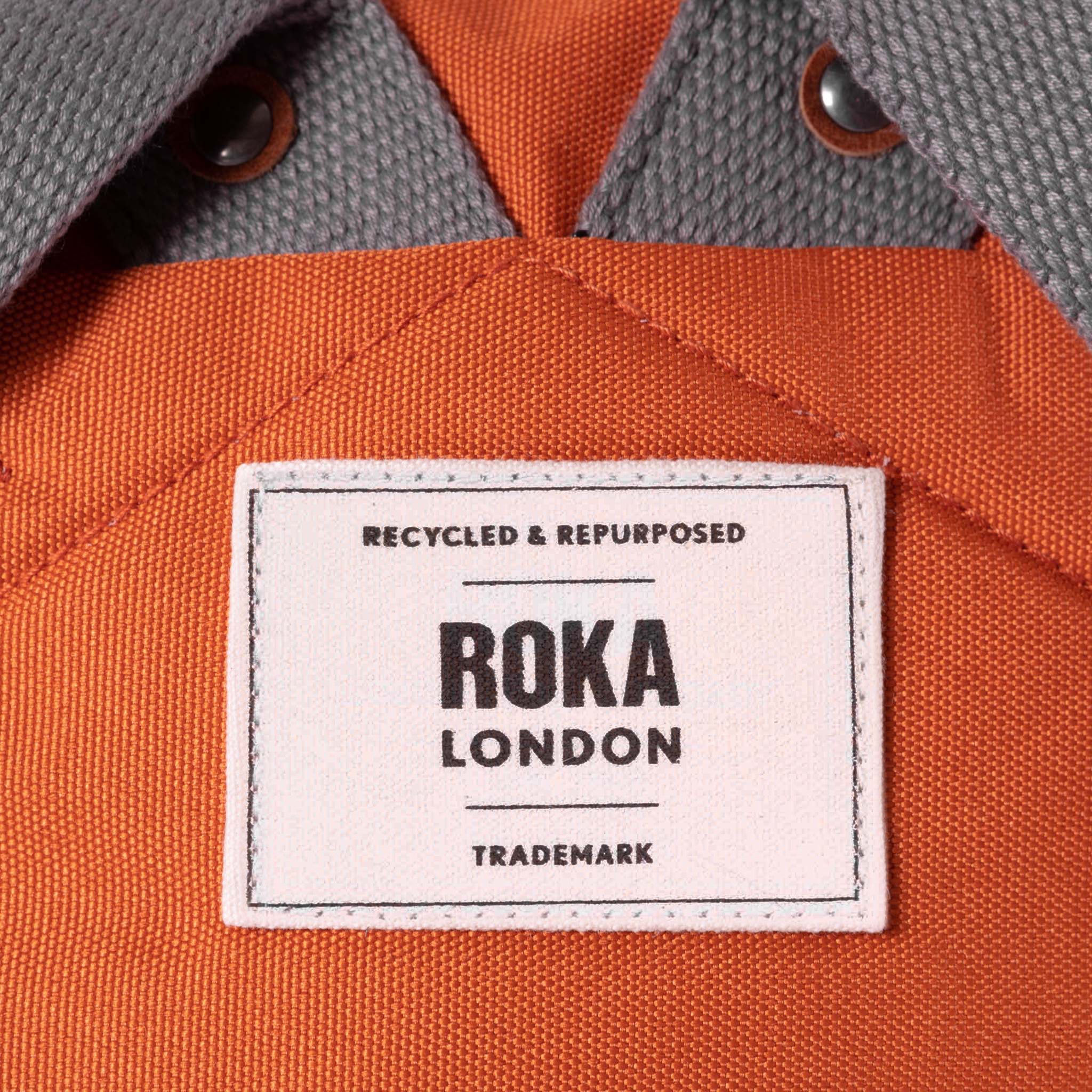 Finchley Backpack Small Recycled Canvas - Atomic Orange
