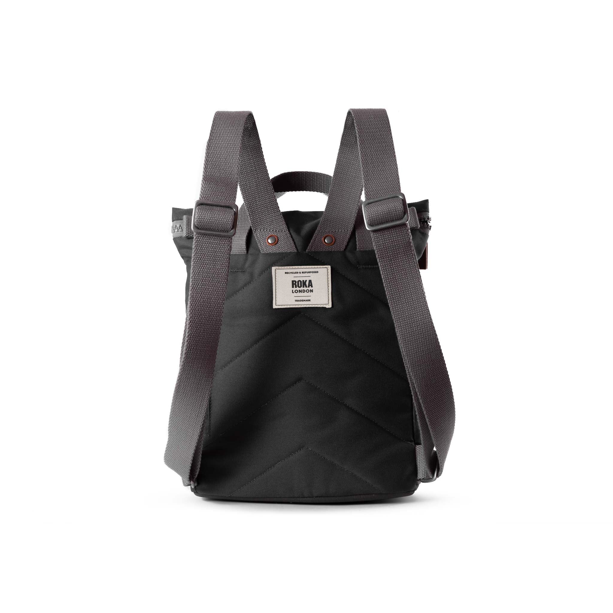 Finchley Backpack Small Recycled Canvas - Carbon