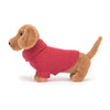 Pink Sweater Sausage Dog