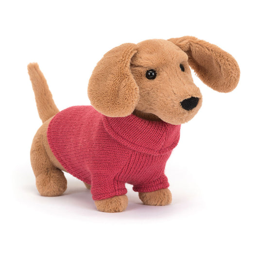 Pink Sweater Sausage Dog