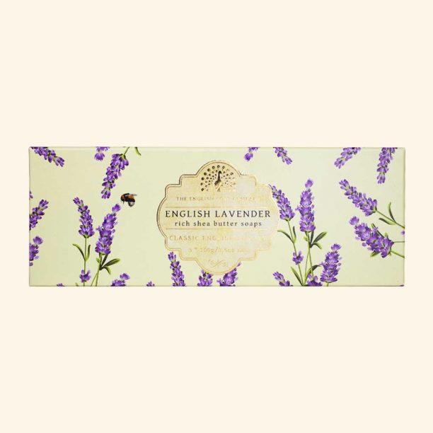 English Lavender Triple Soap Gift Box - RUTHERFORD & Co