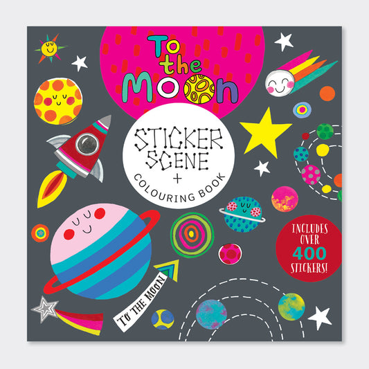 STICKER SCENE BOOK - TO THE MOON