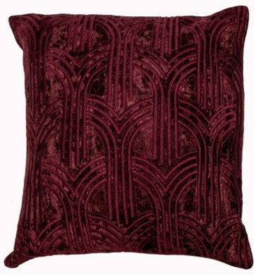 Lalique Aubergine Cushion