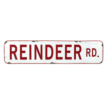 REINDEER RD SIGN