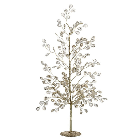 GOLD METAL PETALS TREE