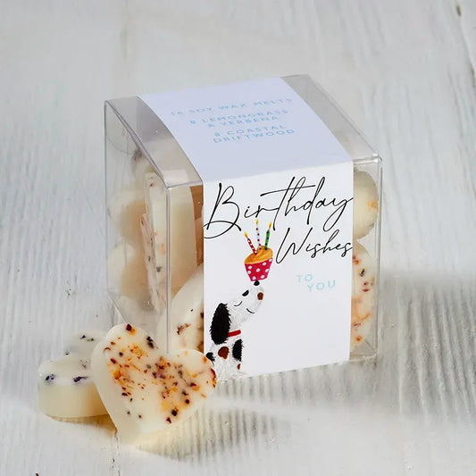 Birthday Wishes – 8 x Lemongrass & Verbena – 8 x Coastal Driftwood Wax Melts