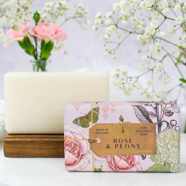 Anniversary Rose and Peony Soap - 190g - RUTHERFORD & Co