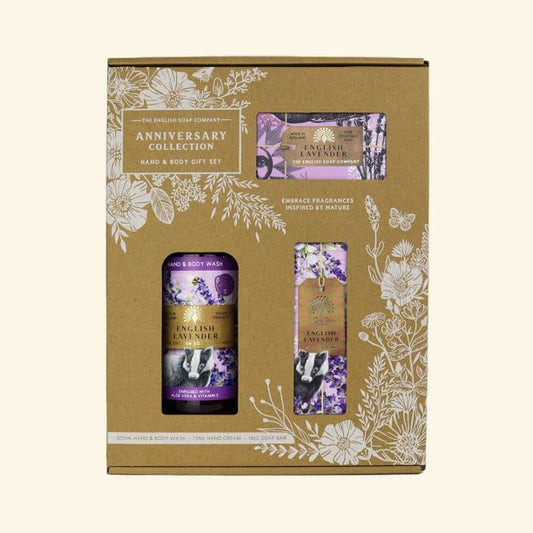 Anniversary English Lavender Hand and Body Gift Box