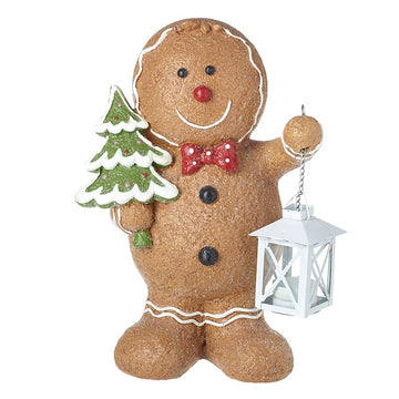 GINGERBREAD MAN WITH LANTERN