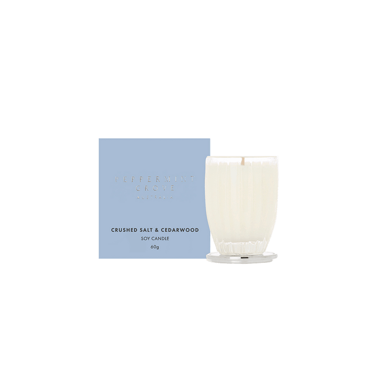 Crushed Salt & Cedarwood Soy Candle - RUTHERFORD & Co