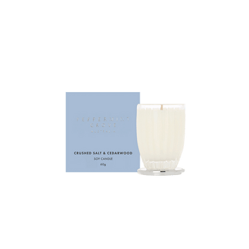 Crushed Salt & Cedarwood Soy Candle - RUTHERFORD & Co