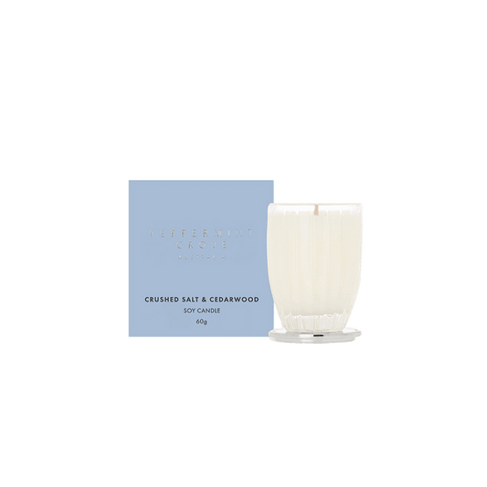 Crushed Salt & Cedarwood Soy Candle - RUTHERFORD & Co