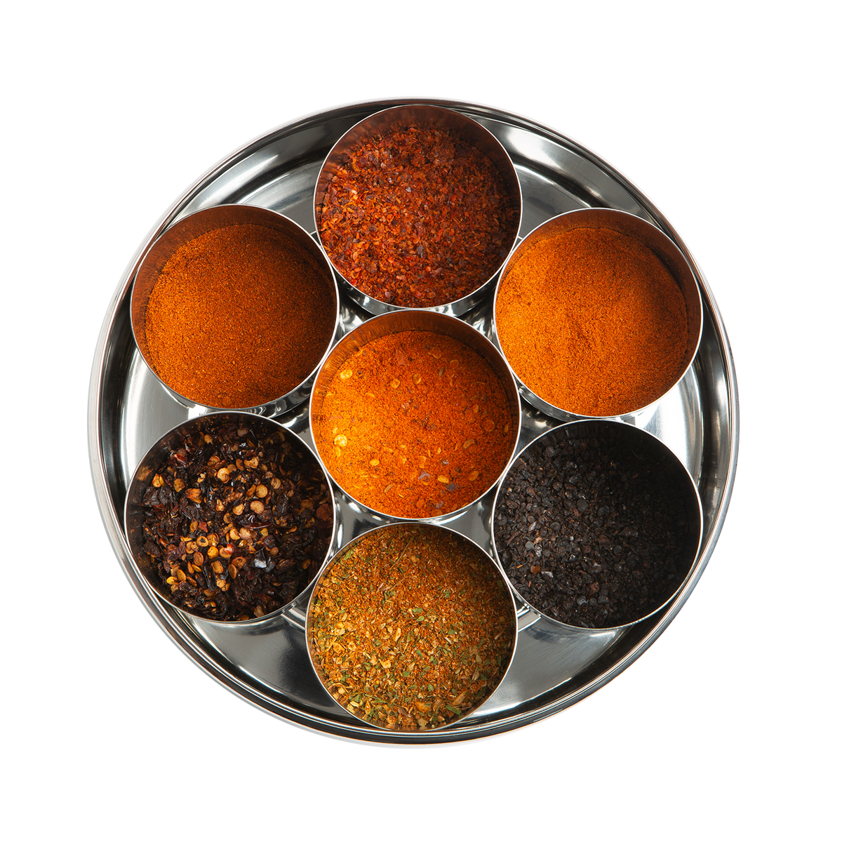 Chilli Spice Tin with 7 Chillies with Silk Sari Wrap