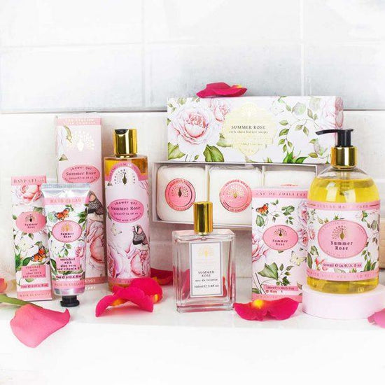 Summer Rose Triple Soap Gift Box - RUTHERFORD & Co