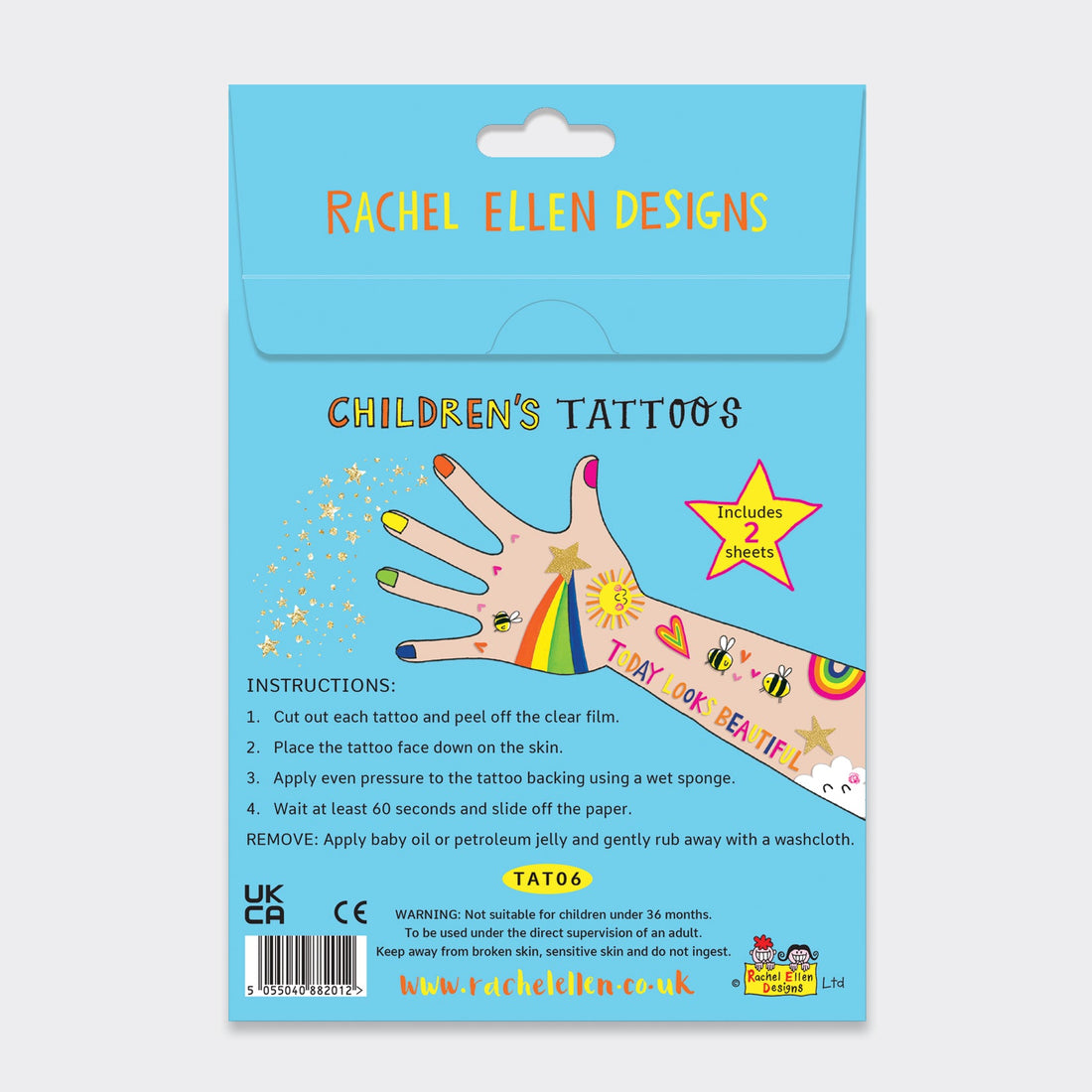 Children's Sunny Days Temporary Tattoos