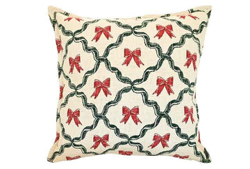 Trellis and bow cushion