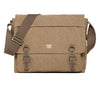 CLASSIC CANVAS LAPTOP MESSENGER BAG - TRP0207 - BROWN - RUTHERFORD & Co