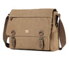 CLASSIC CANVAS LAPTOP MESSENGER BAG - TRP0207 - BROWN - RUTHERFORD & Co