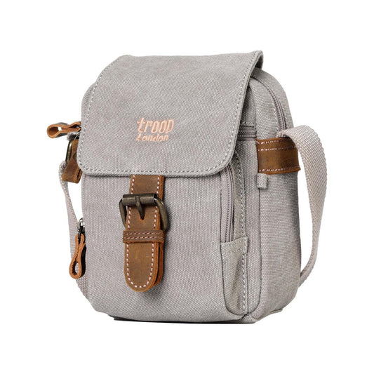 CLASSIC CANVAS ACROSS BODY BAG - TRP0213 - GREY - RUTHERFORD & Co
