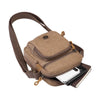 CLASSIC CANVAS ACROSS BODY BAG - TRP0213 - BROWN - RUTHERFORD & Co