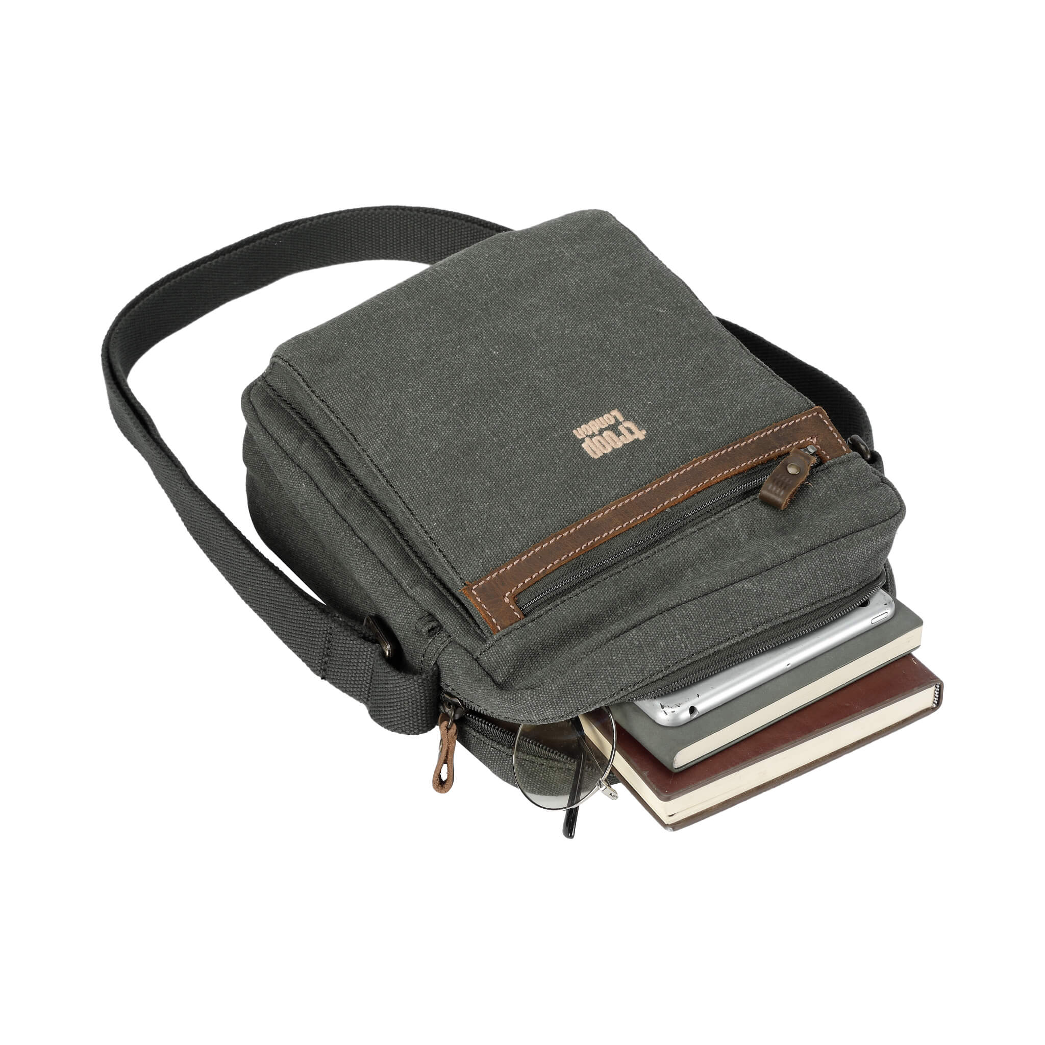 Canvas Crossbody Bag | TRP0218 Green