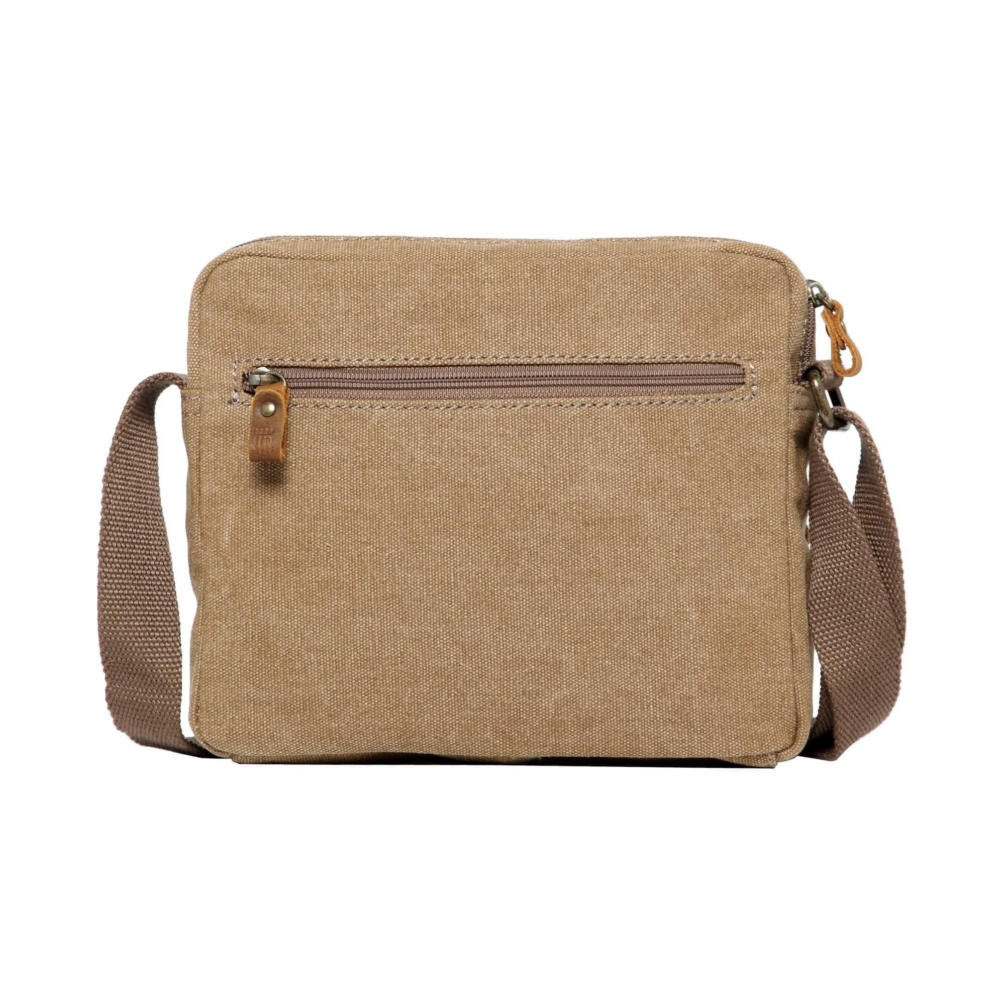 Lightweight Canvas Crossbody Bag | TRP0235 Brown