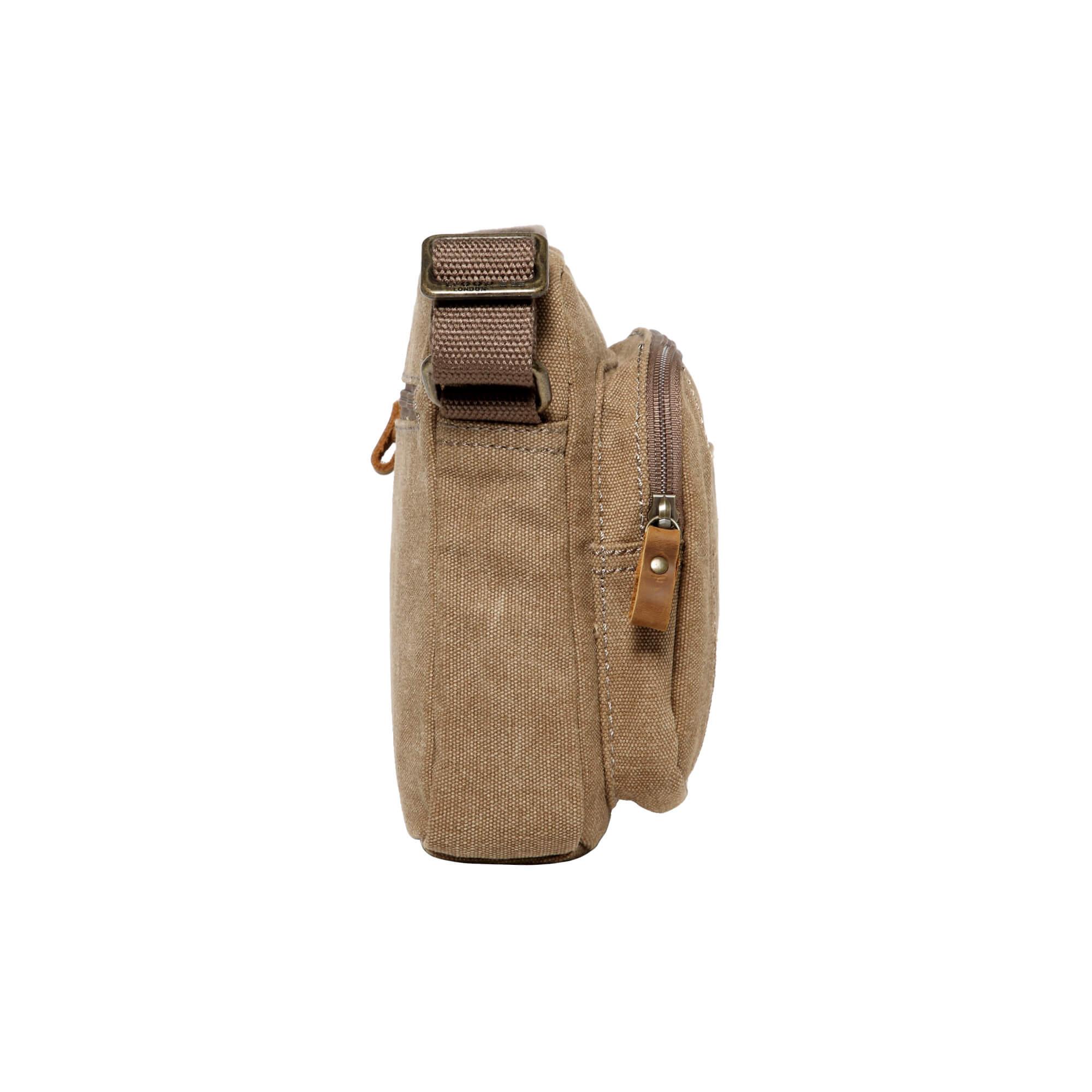 Lightweight Canvas Crossbody Bag | TRP0235 Brown