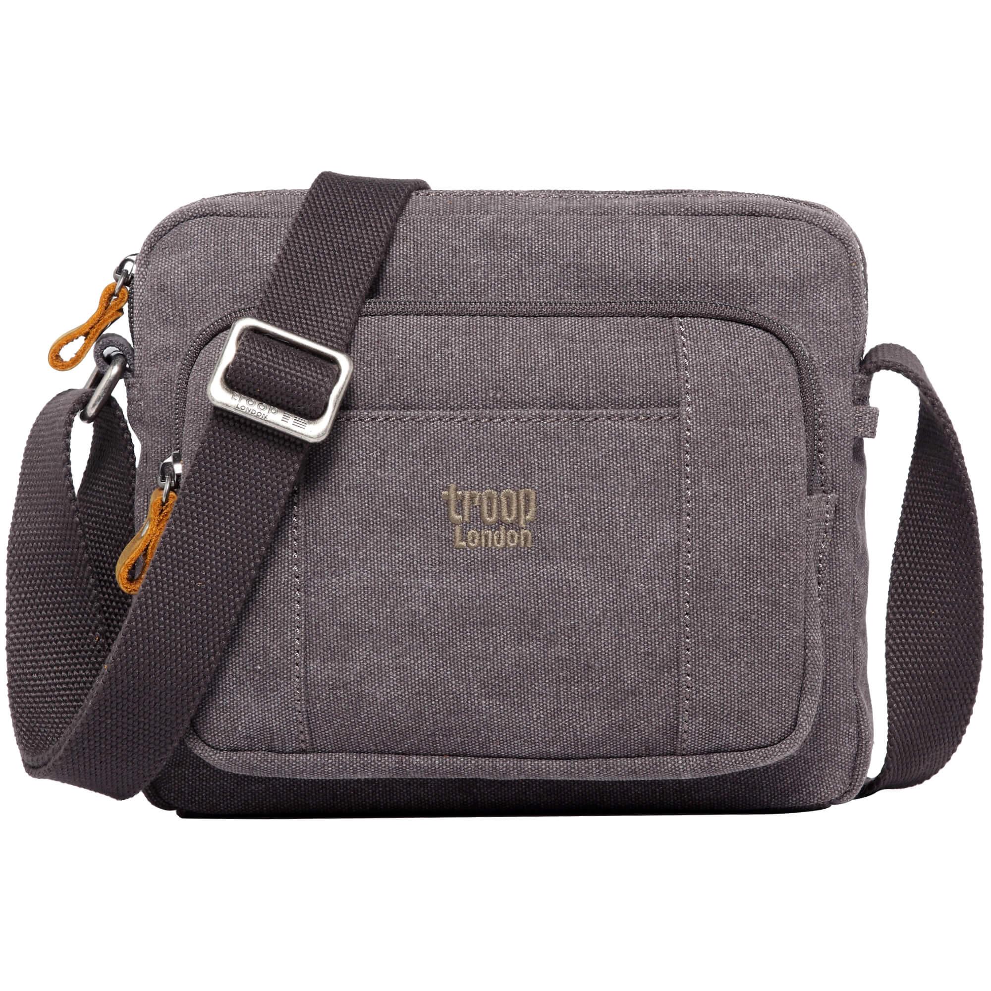 Lightweight Canvas Crossbody Bag | TRP0235 Charcoal