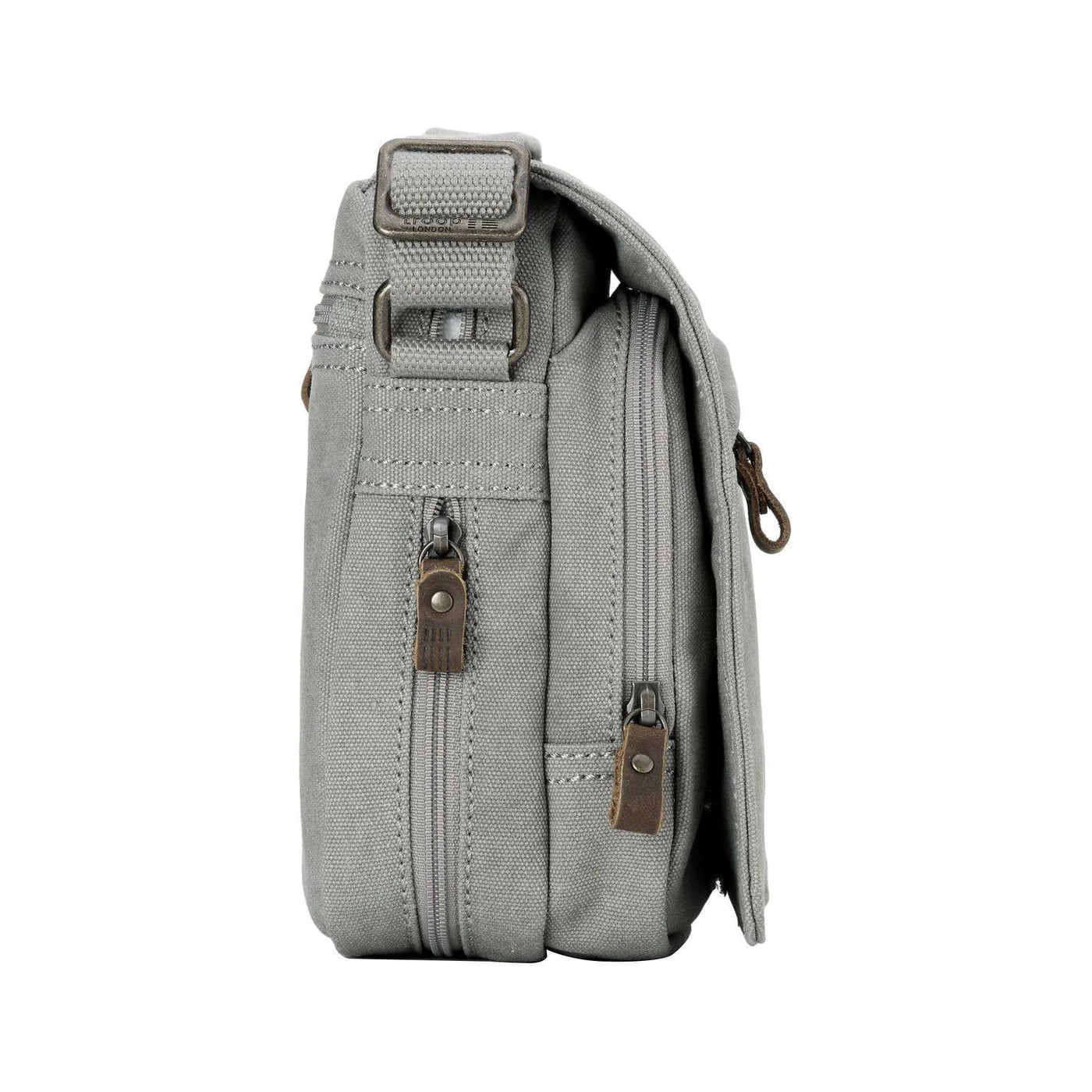 CLASSIC CANVAS ACROSS BODY BAG - TRP0239 - ASH GREY - RUTHERFORD & Co