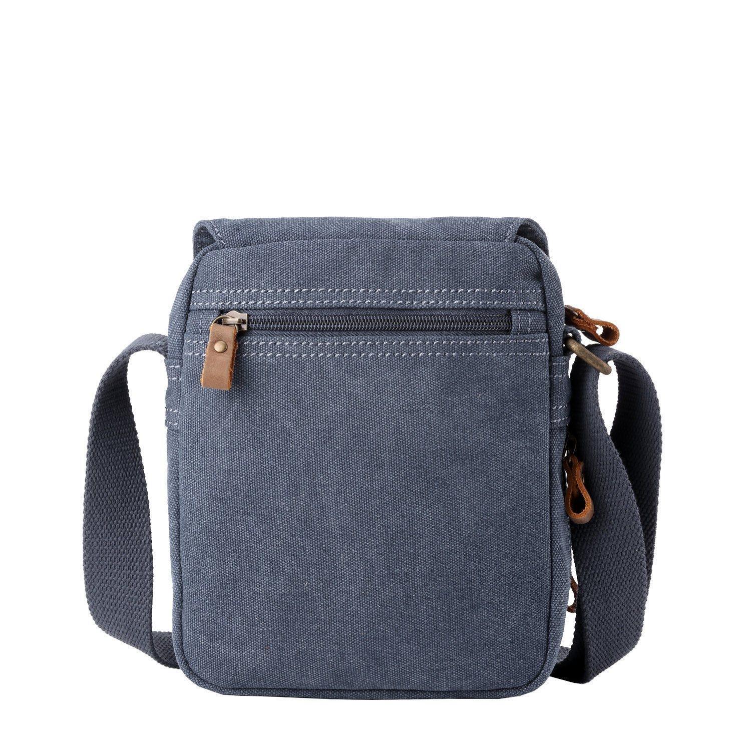 Canvas Flap Crossbody Bag | TRP0239 Blue
