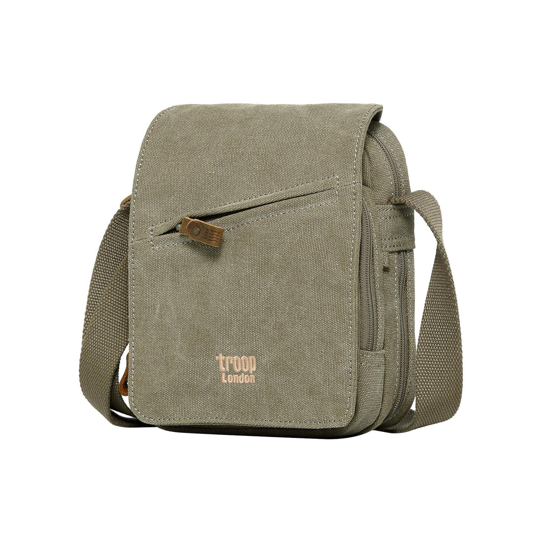 Canvas Flap Crossbody Bag | TRP0239 Khaki