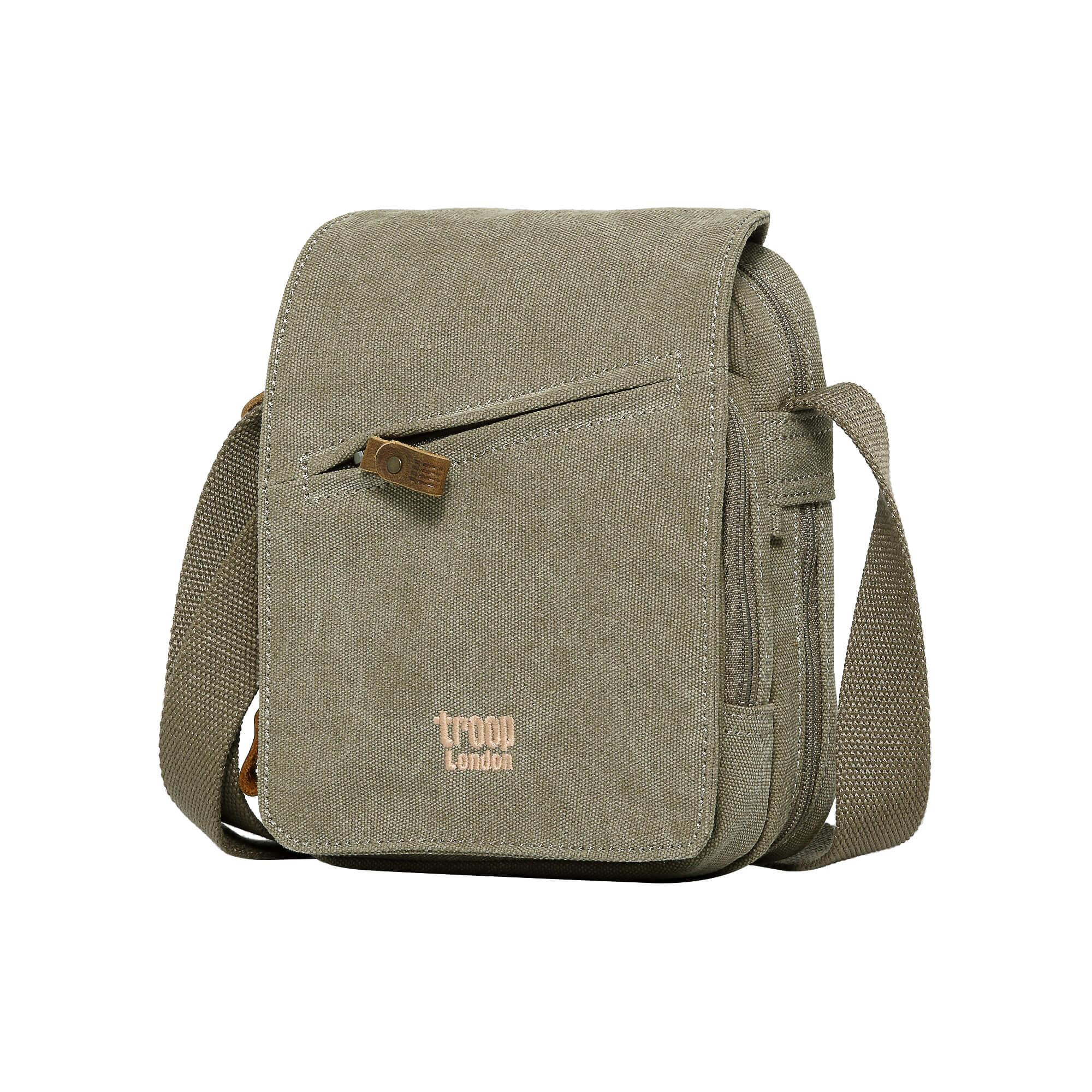 Canvas Flap Crossbody Bag | TRP0239 Khaki