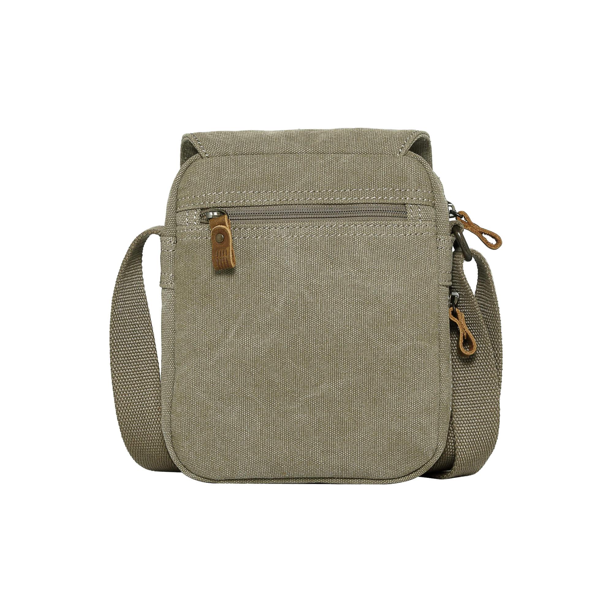 Canvas Flap Crossbody Bag | TRP0239 Khaki