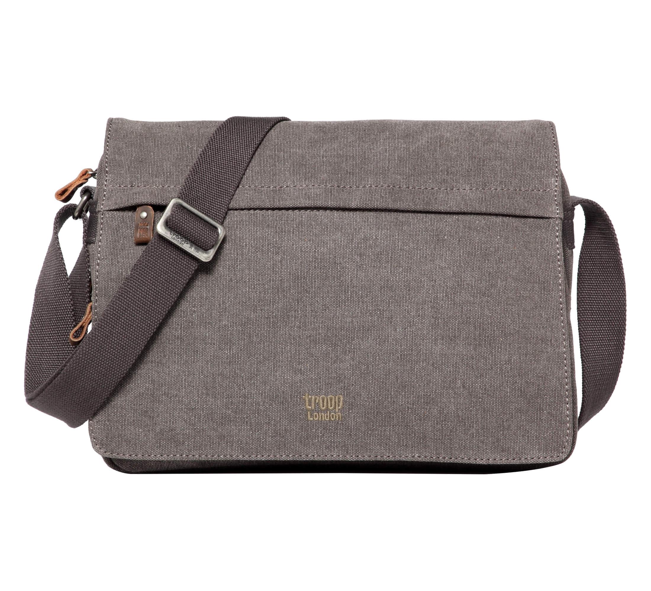 Classic Canvas Messenger Bag | TRP0241 Charcoal