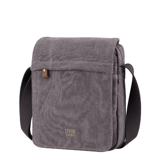 CLASSIC CANVAS ACROSS BODY BAG - TRP0242 - GREY - RUTHERFORD & Co
