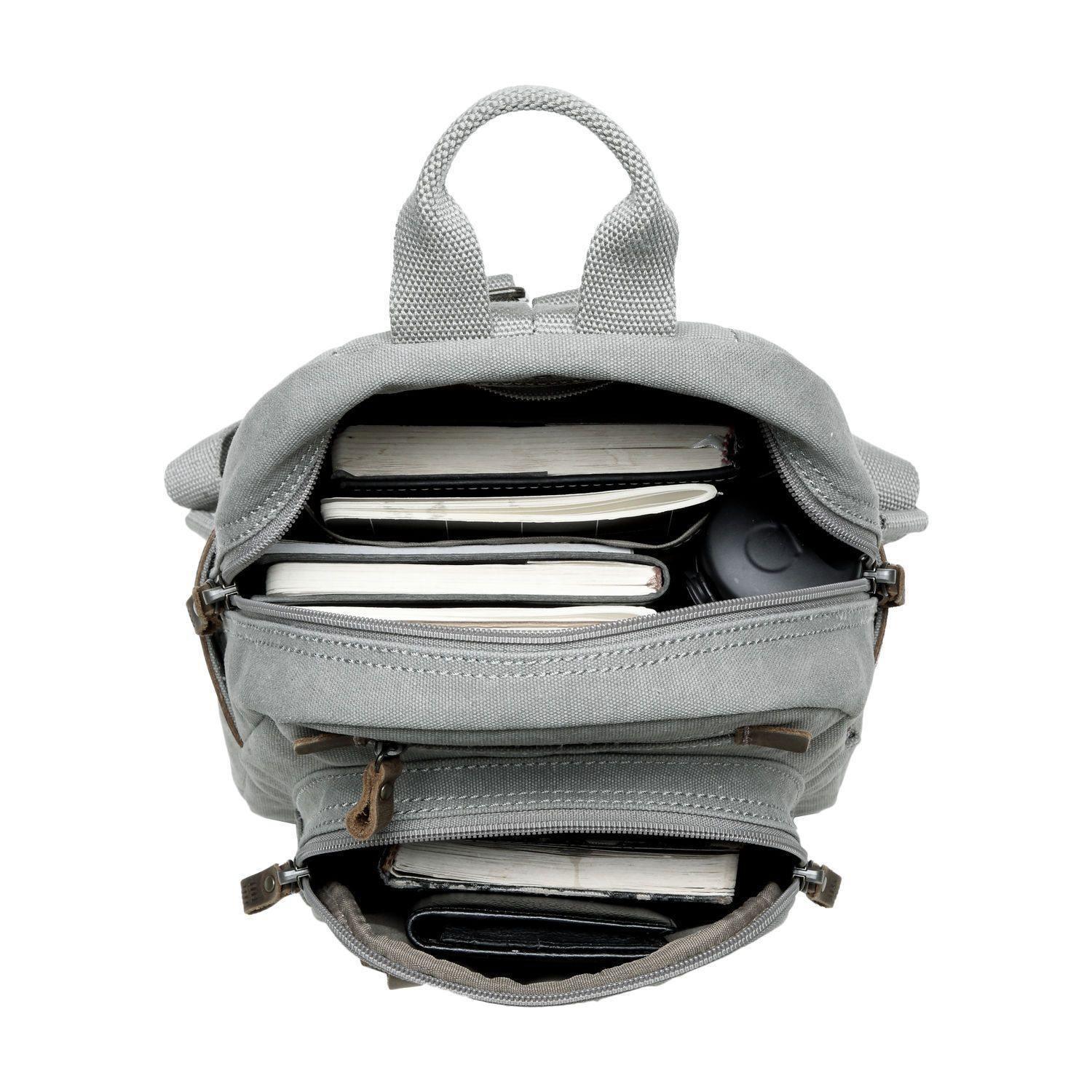 Small Canvas Backpack with Tablet Sleeve | TRP0255